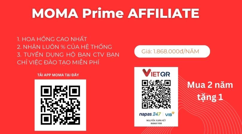 MOMA Prime AFFILIATE là gì? 3 lý do bạn cần nâng cấp sử dụng