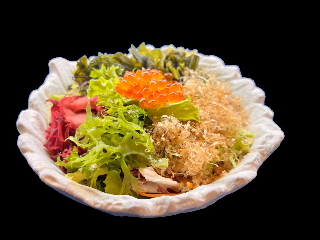 A65. Salat rong biển xanh đỏ TH Seaweed mixed salada